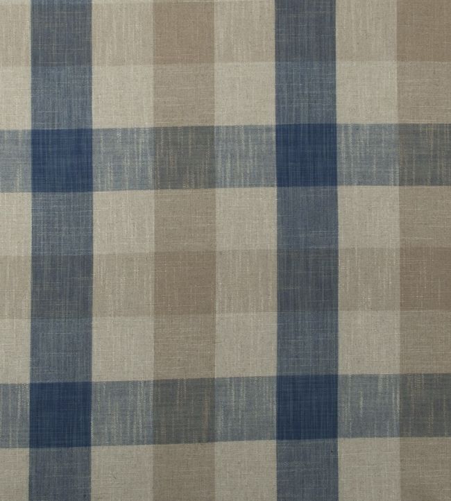Oban Check Fabric - Blue 