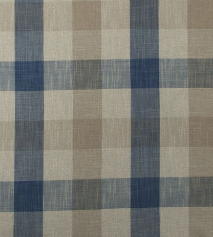 Oban Check Fabric - Blue 