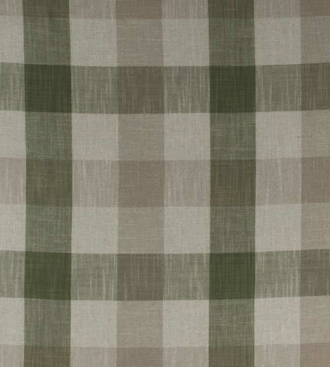 Oban Check Fabric - Green 