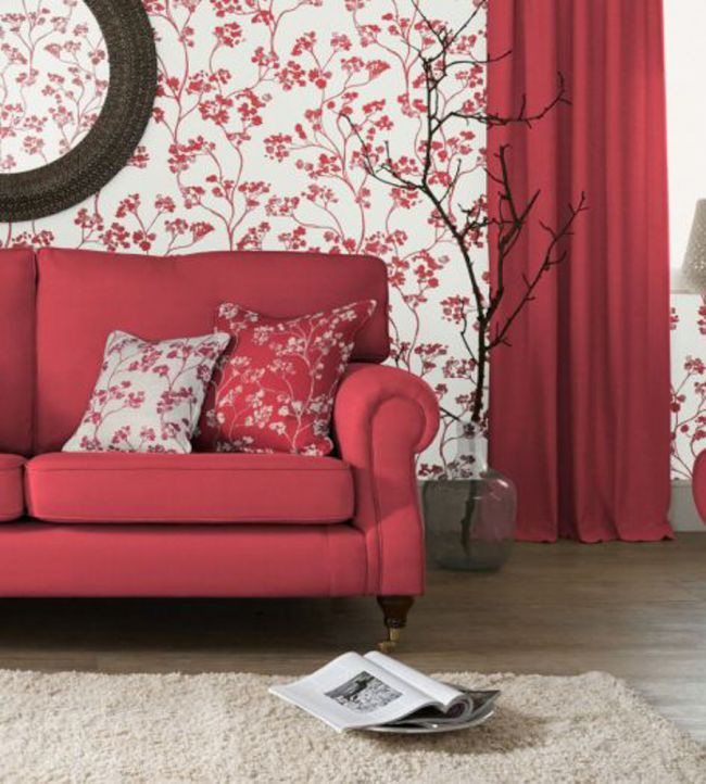 Chelsea Room Fabric - Red