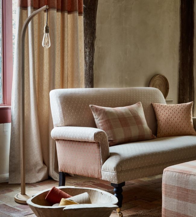 1485 Hemsby Check Room Fabric 2 - Sand