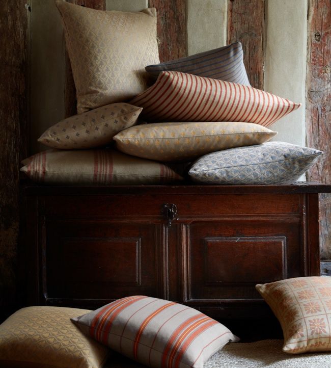 Saddell Stripe Room Fabric - Sand