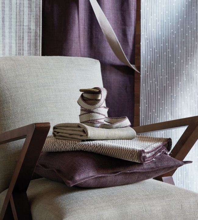 Gradient Stripe Room Fabric - Pink