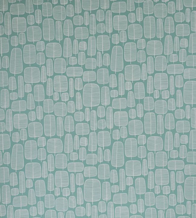 Little Trees Fabric - Teal 