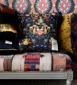 Transylvania Folk Room Fabric - Blue