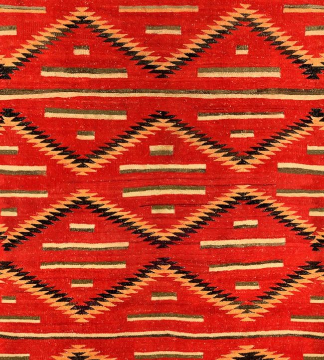 Eye Dazzler Navajo Fabric - Red