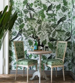 The Manor  Room Fabric - Green