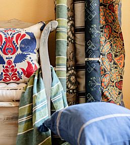 Roots Room Fabric 2 - Blue