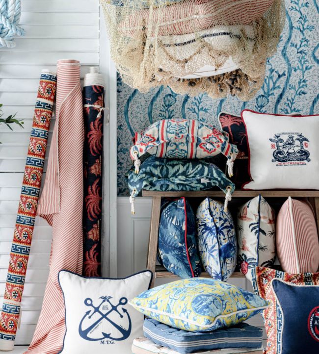 Aegean Room Fabric - Bule