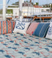 Aegean Outdoor Room Fabric 2 - Blue