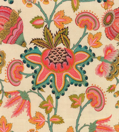 Midsummer Floral Fabric - Pink
