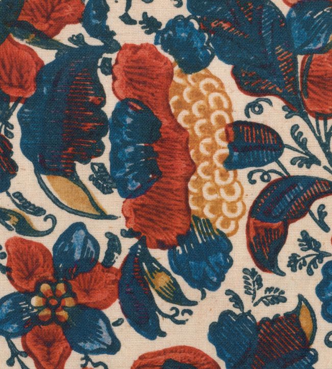Remondini Floral Fabric - Blue