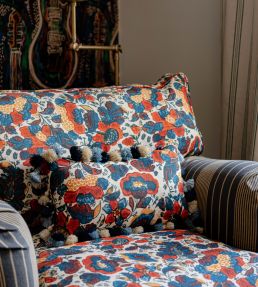 Remondini Floral Room Fabric - Blue