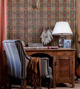 Oregon Stripes Room Fabric 3 - Green