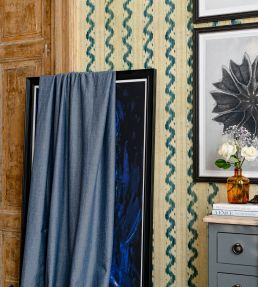 Woodstock Denim Room Fabric 3 - Blue