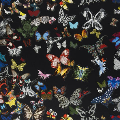 Butterfly Parade Fabric - Black 