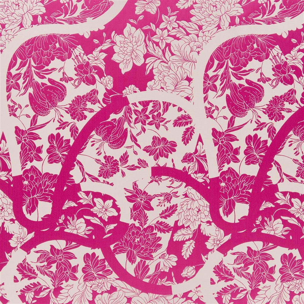 Japoneries - Bougainvillier Fabric - Pink