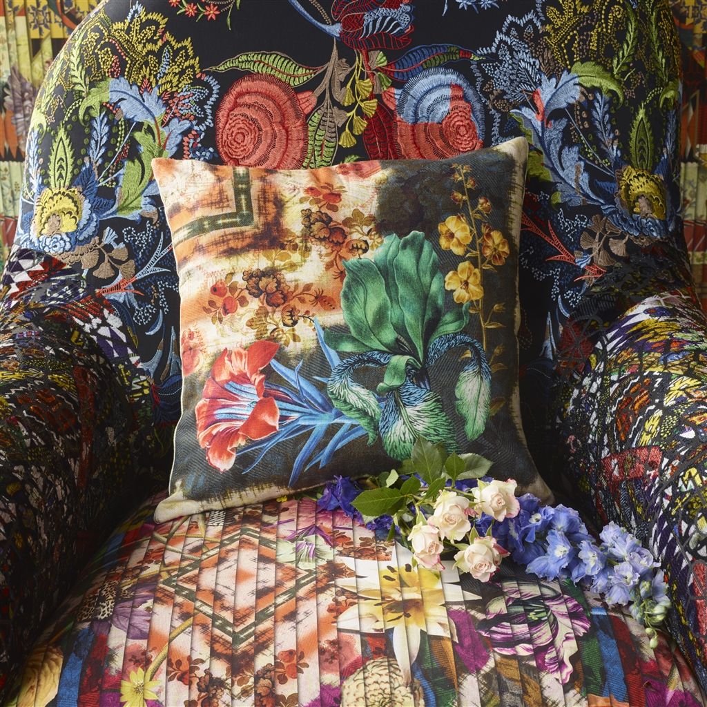 Tumulte Arlequin Room Fabric 3 - Green