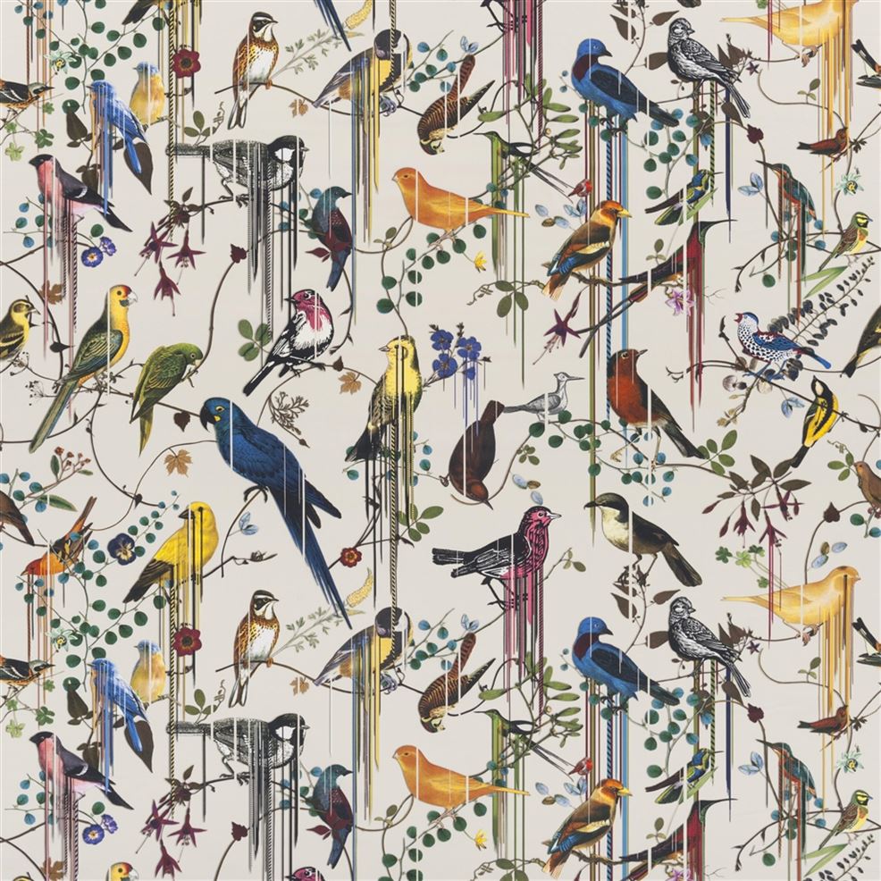 Birds Sinfonia Fabric - Cream 