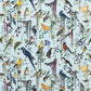 Birds Sinfonia Fabric - Blue