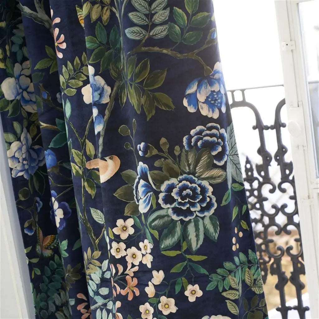 Porcelaine De Chine Room Fabric 4 - Blue