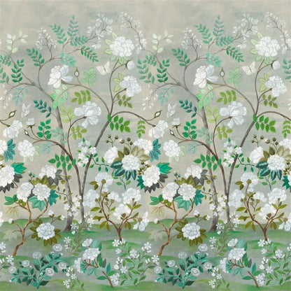 Fleur Orientale Fabric - Green