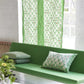 Pergola Trellis Room Fabric - Green
