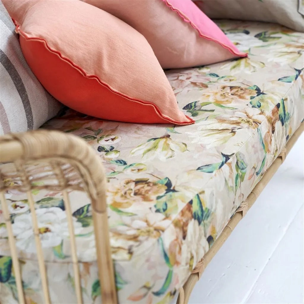 Jardin Botanique Tuberose Room Fabric 4 - Green