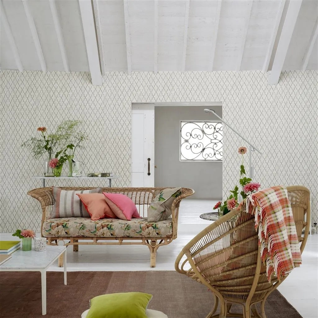 Jardin Botanique Tuberose Room Fabric 5 - Green