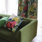 Tapestry Flower Room Fabric 5 - Green
