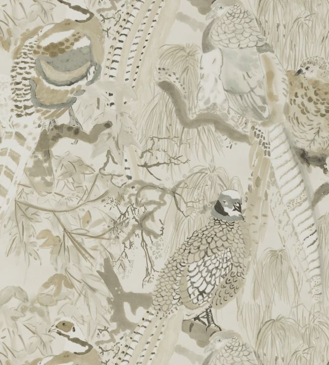 Game Birds Wallpaper - Gray