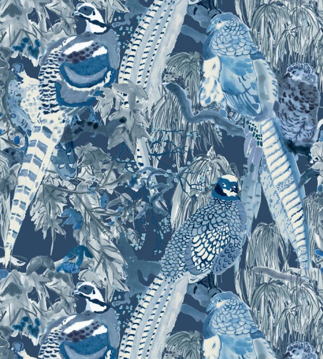 Game Birds Wallpaper - Blue