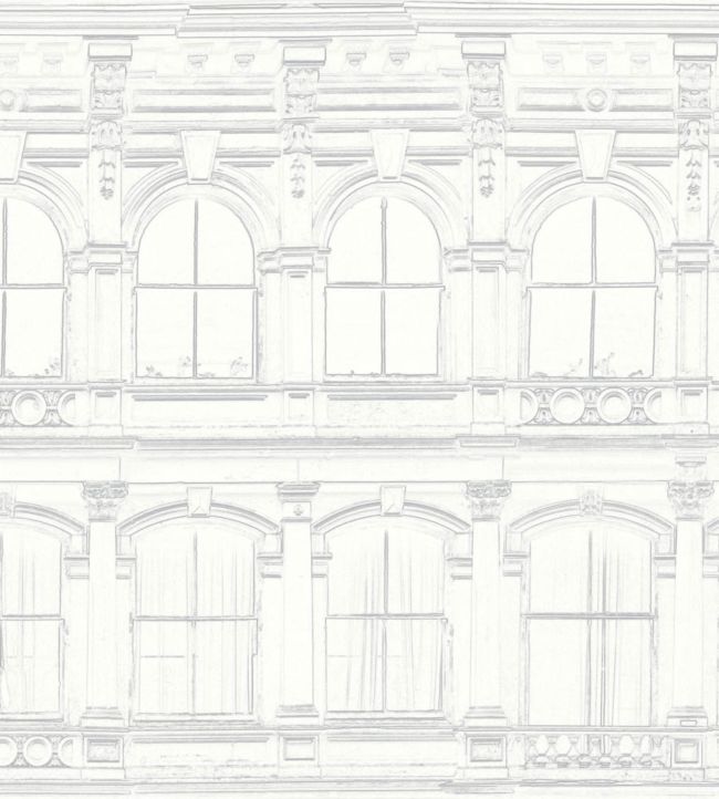 Architect Sketch Wallpaper - White