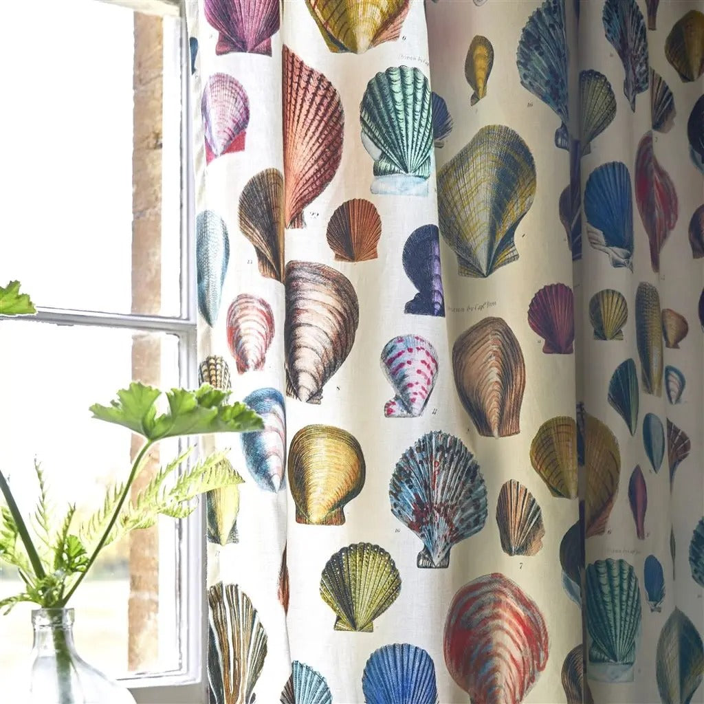 Captain Thomas Browns Shells Room Fabric - Sand