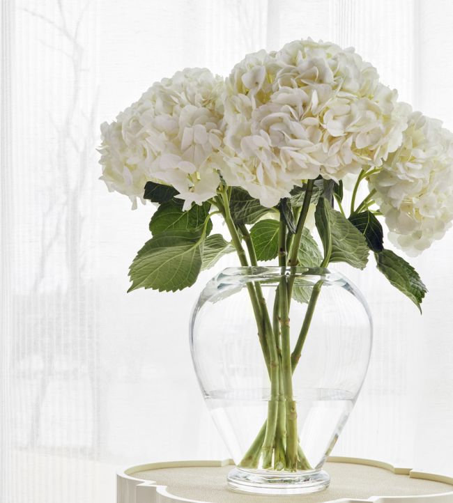 Mystic Stripe Room Fabric - White