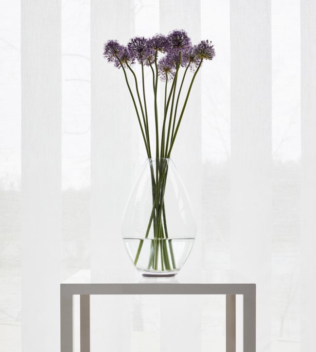 Manchester Stripe Room Fabric - Silver