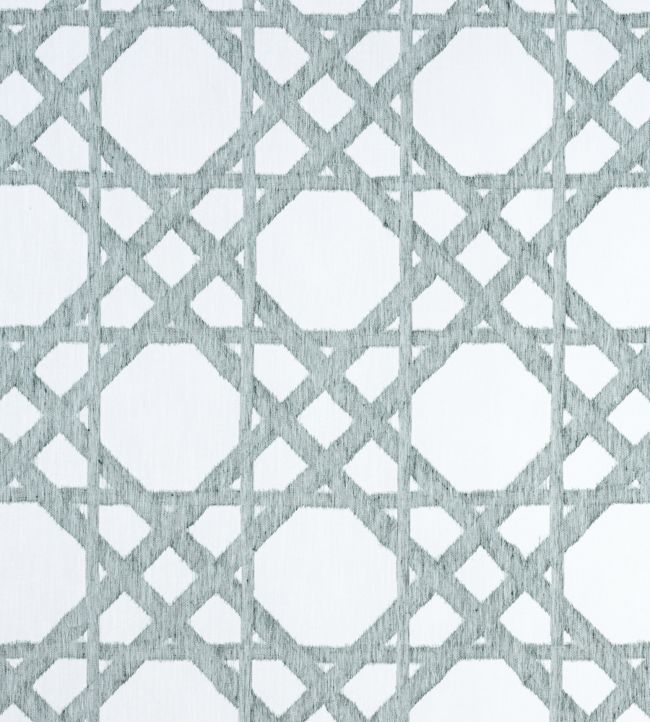Cyrus Cane Embroidery Fabric - Gray