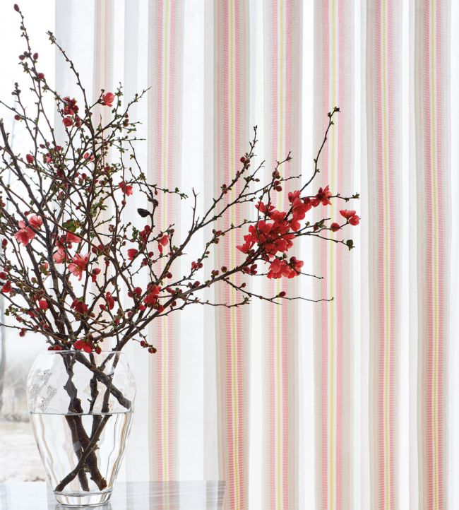 Stanley Stripe Room Fabric - Sand