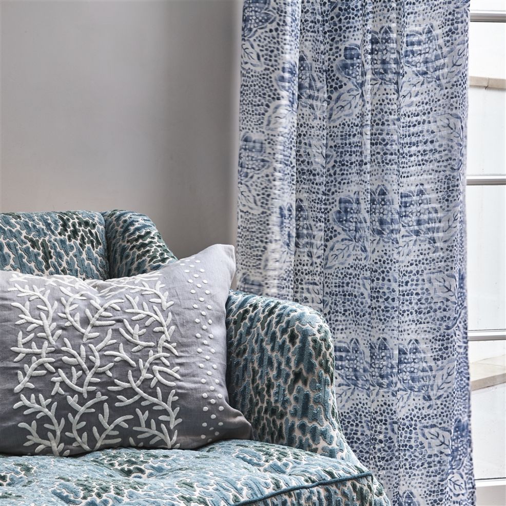 Franca - Room Fabric - Blue