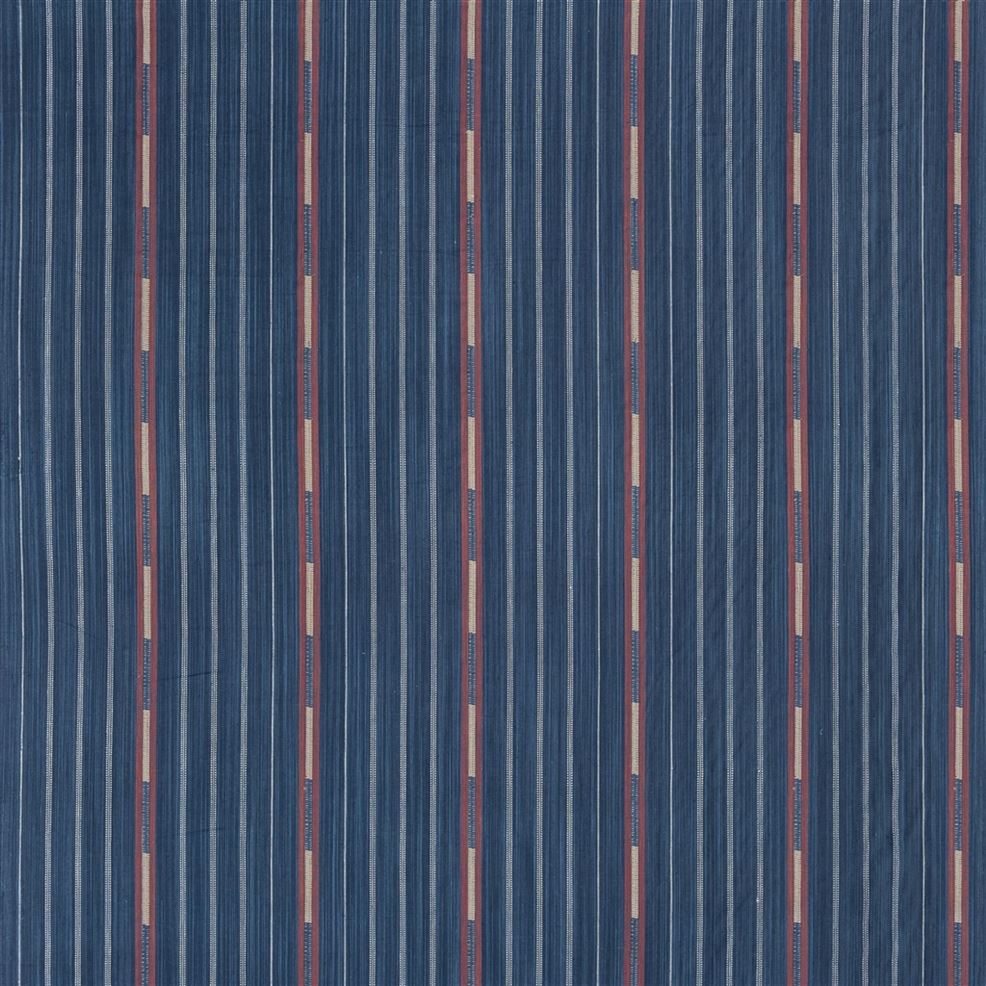 Moki Stripe Fabric - Blue 