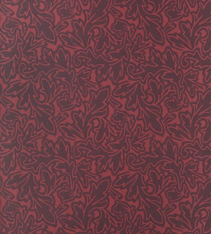 Feuille Wallpaper - Red - 4904 - Farrow & Ball