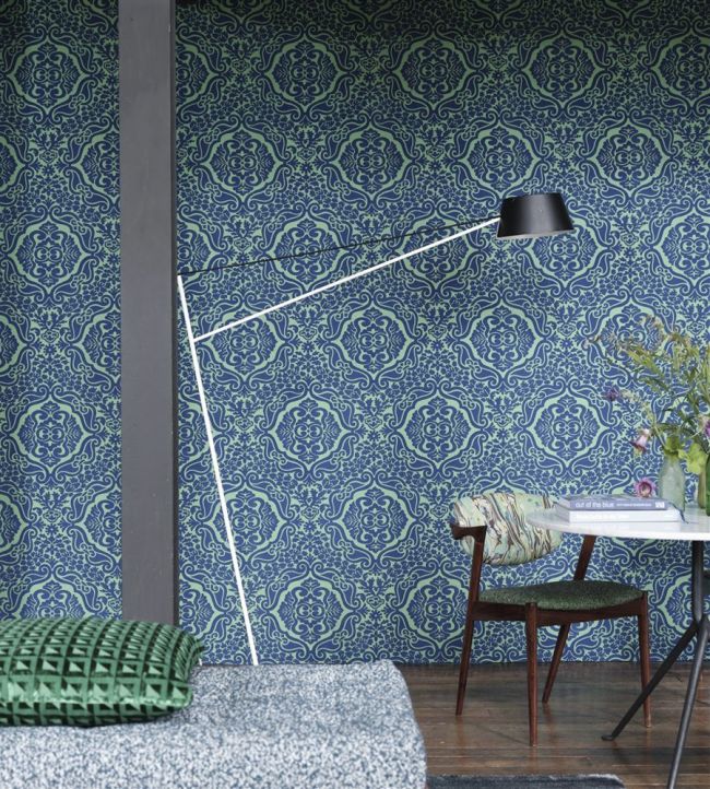 Fioravanti Wallpaper - Cobalt - P446/07 - Designers Guild