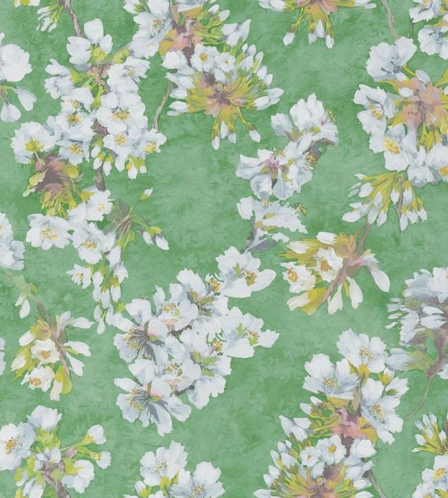 Fleur D'Assam Wallpaper - Emerald - PDG1148/02 - Designers Guild
