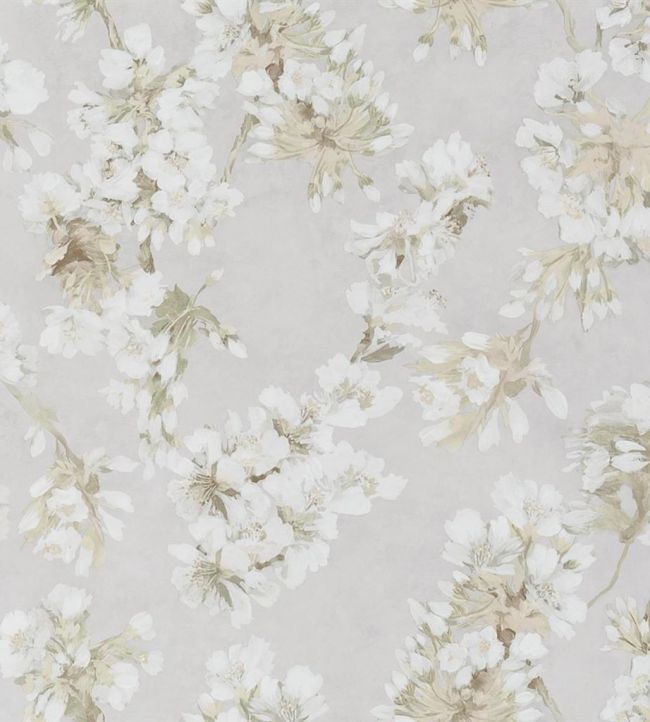 Fleur D'Assam Wallpaper - Pearl - PDG1148/01 - Designers Guild