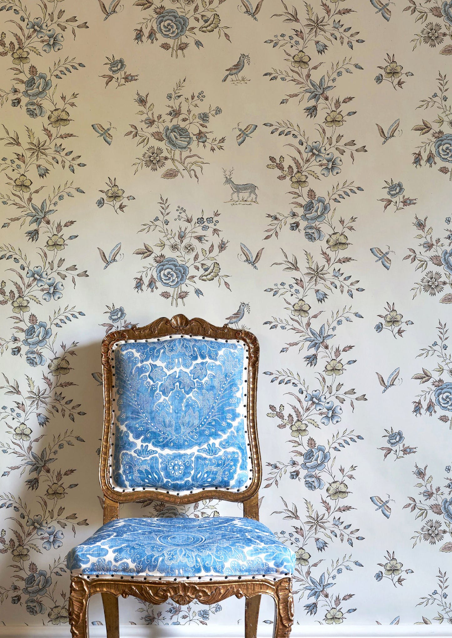 Fleurie Room Wallpaper 2 - Cream