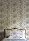 Fleurie Wallpaper - Honeysuckle - Lewis & Wood