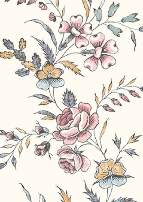 Fleurie Wallpaper - Honeysuckle - Lewis & Wood