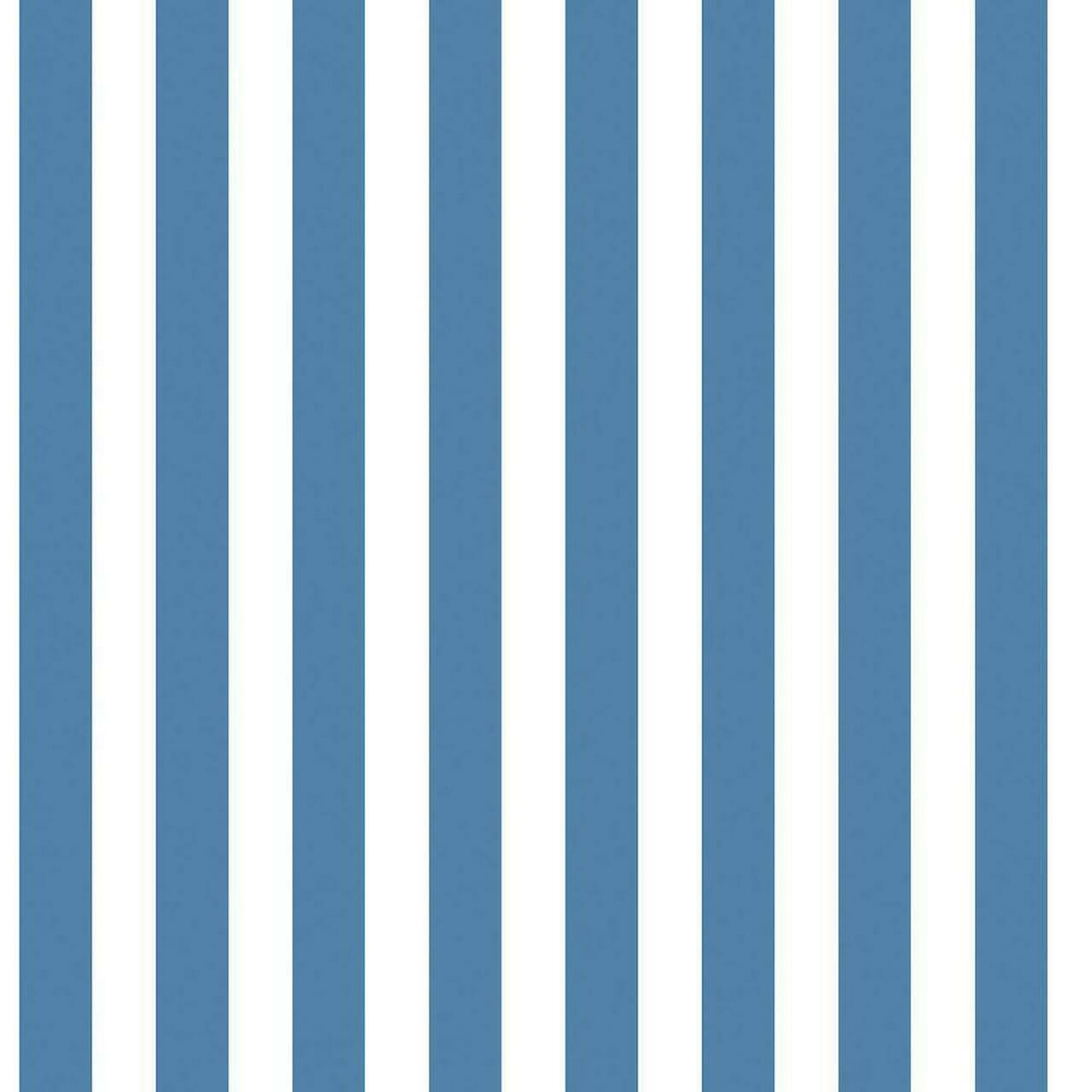 Just 4 Kids 2 Stripe Nursey Wallpaper -  Blue 