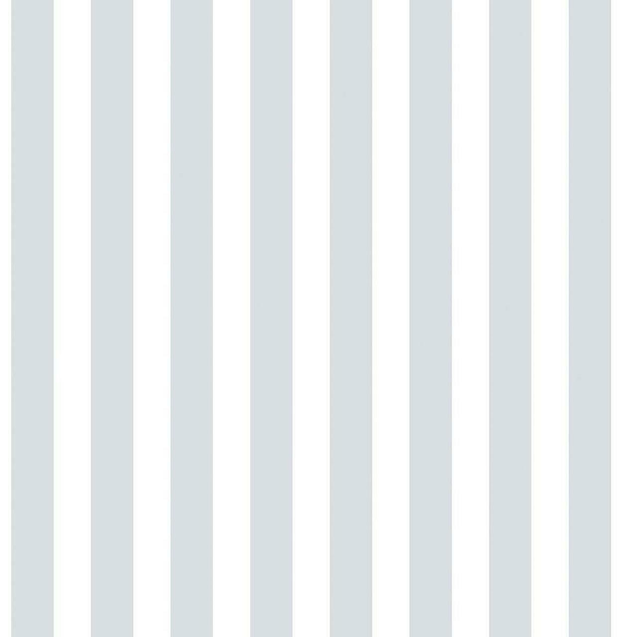 Just 4 Kids 2 Stripe Nursey Wallpaper - Gray 