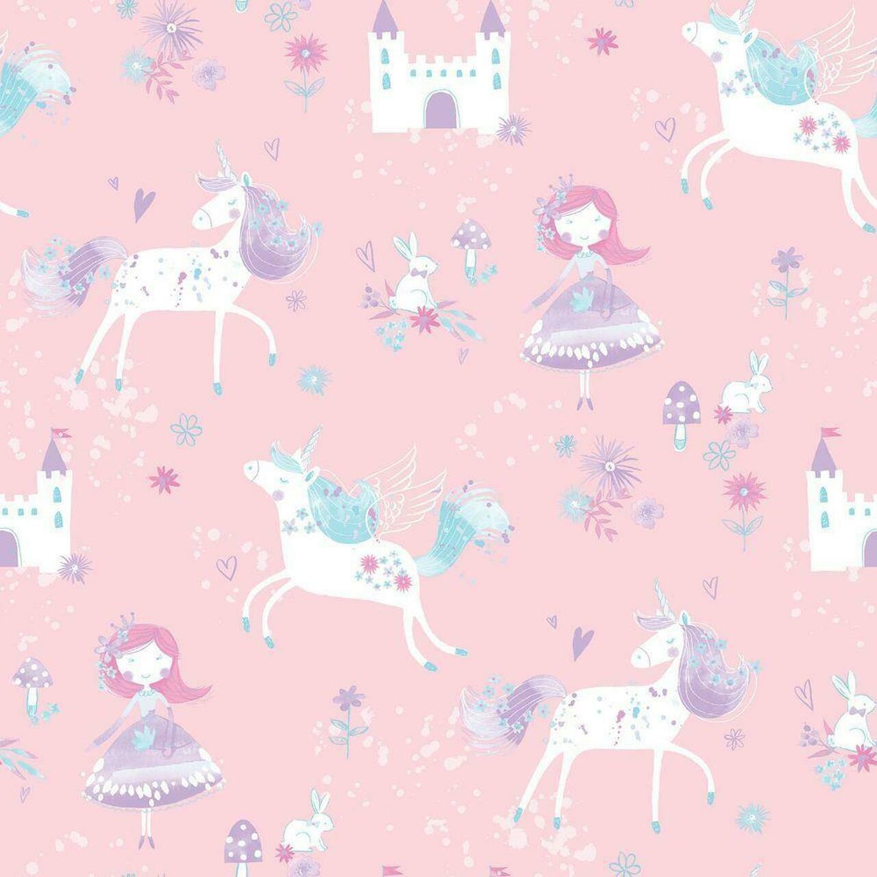 Just 4 Kids 2 Nursey Wallpaper - Pink 